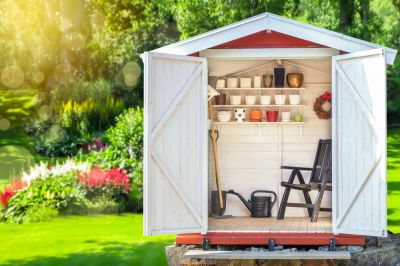 Store Tooles, Bicycles, Gardening Equipment, and Outdoor Items in Your Shed!