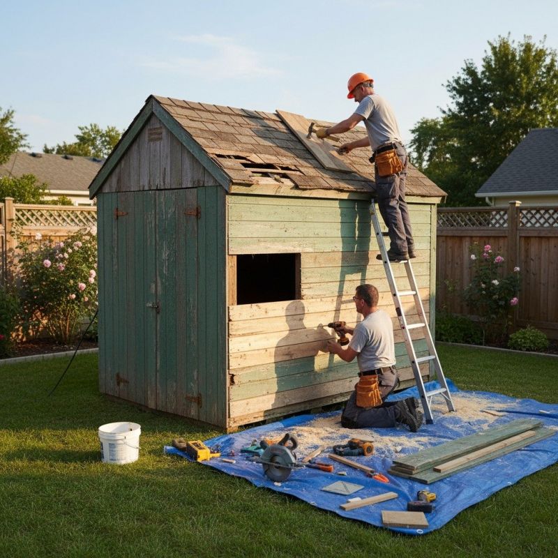 Outdoor Shed Installation